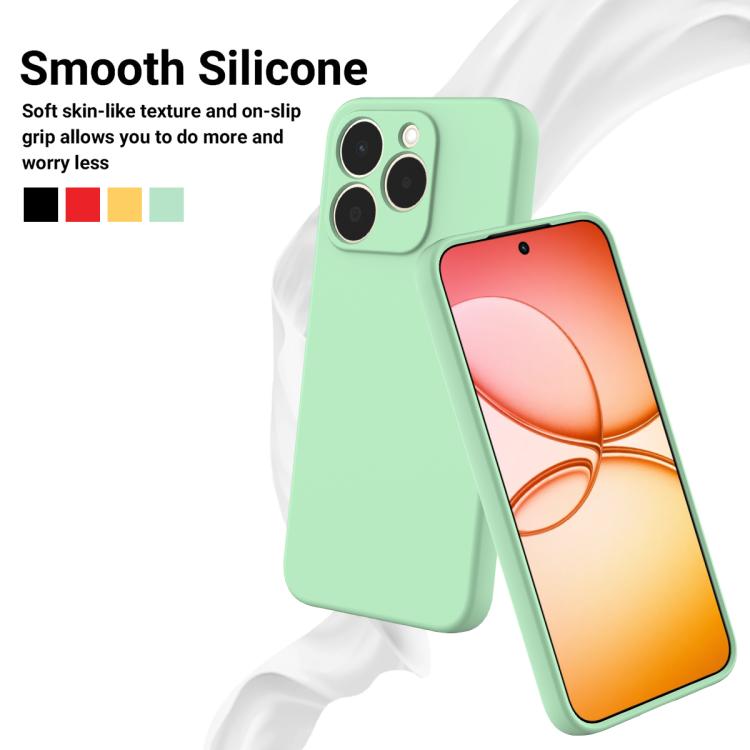 For Realme 15T 5G Solid Color Liquid Silicone Dropproof Full Coverage Phone Case