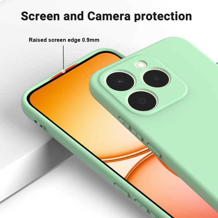 For Realme 15T 5G Solid Color Liquid Silicone Dropproof Full Coverage Phone Case