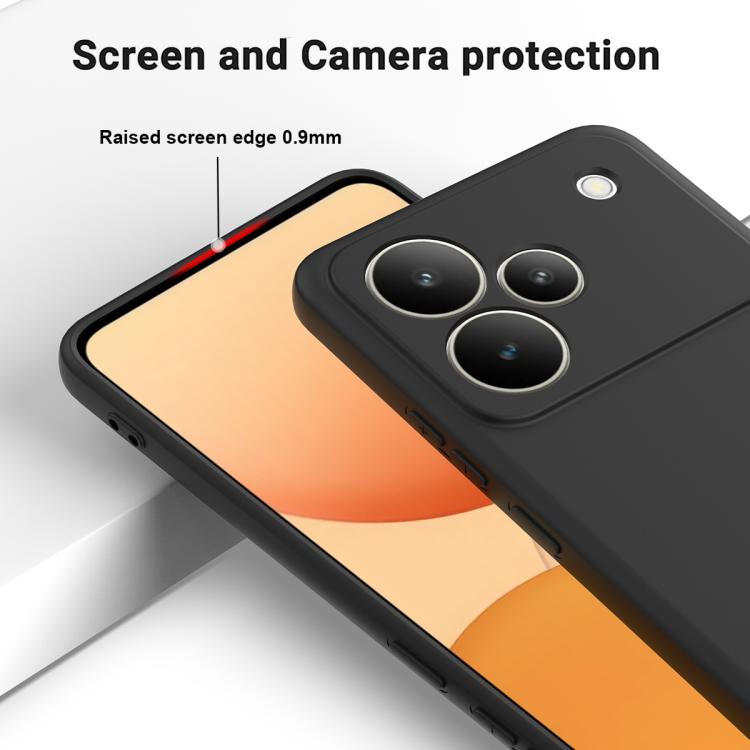 For Realme P4 Pro 5G Solid Color Liquid Silicone Dropproof Full Coverage Phone Case