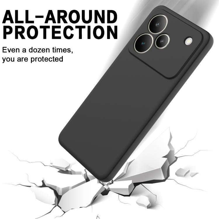 For Realme P4 Pro 5G Solid Color Liquid Silicone Dropproof Full Coverage Phone Case