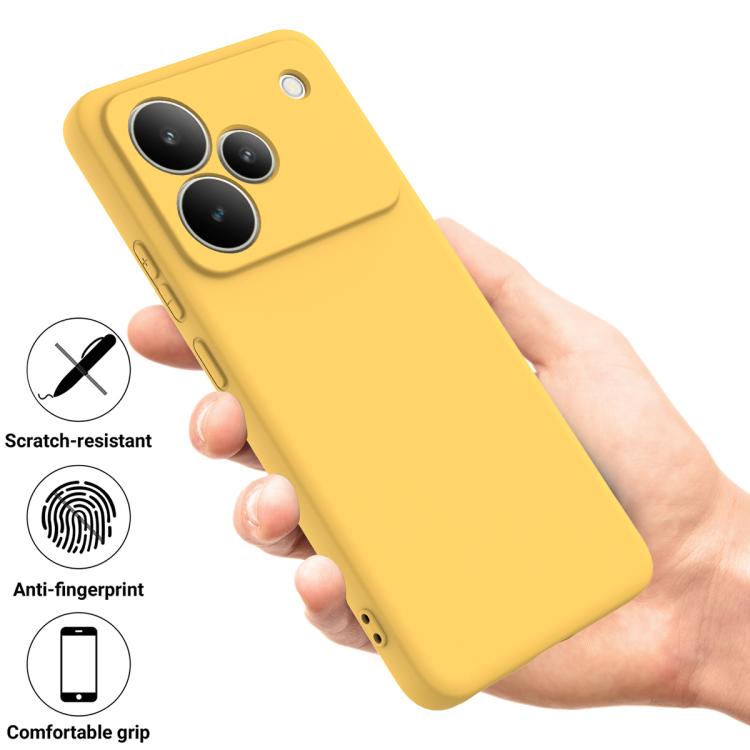 For Realme P4 Pro 5G Solid Color Liquid Silicone Dropproof Full Coverage Phone Case