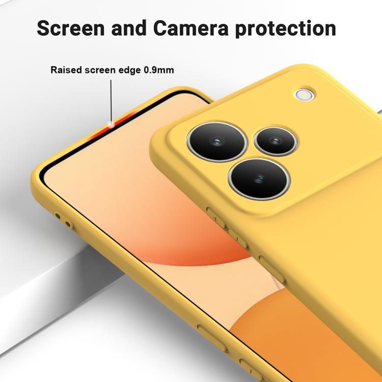 For Realme P4 Pro 5G Solid Color Liquid Silicone Dropproof Full Coverage Phone Case