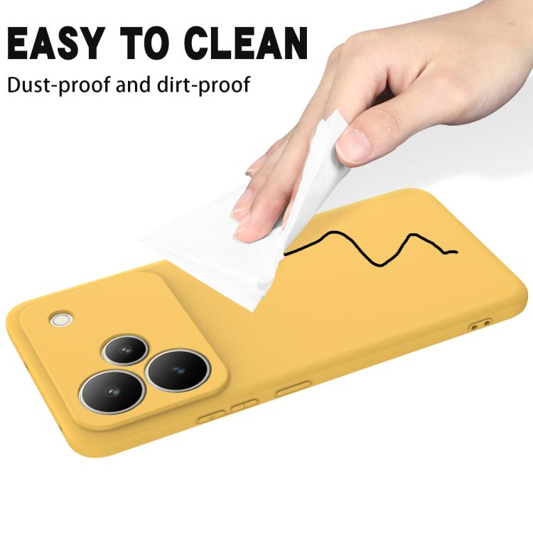 For Realme P4 Pro 5G Solid Color Liquid Silicone Dropproof Full Coverage Phone Case
