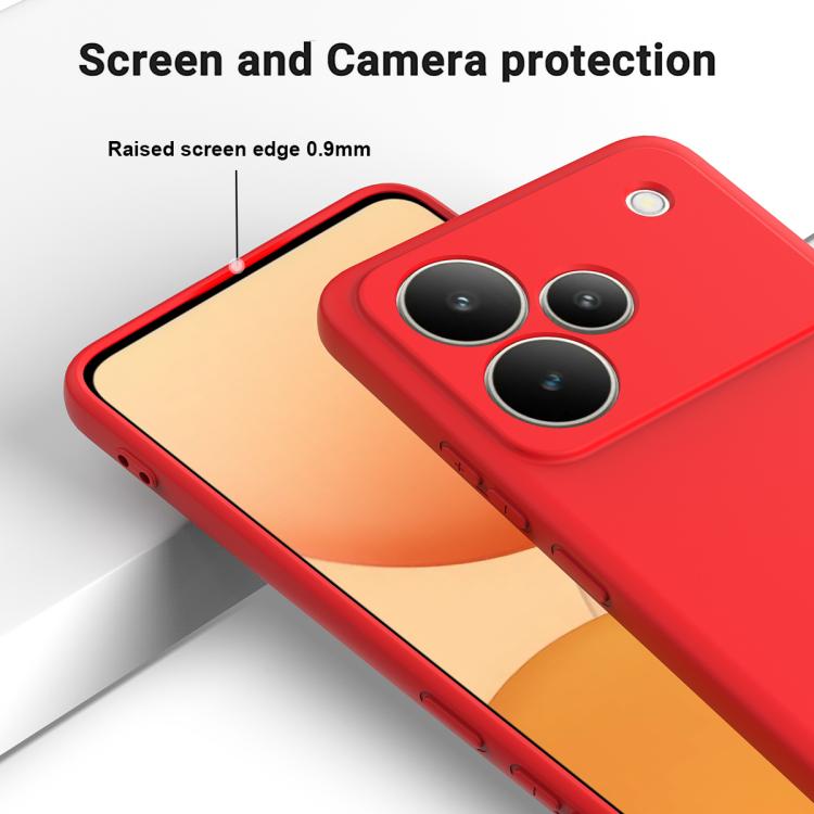 For Realme P4 Pro 5G Solid Color Liquid Silicone Dropproof Full Coverage Phone Case
