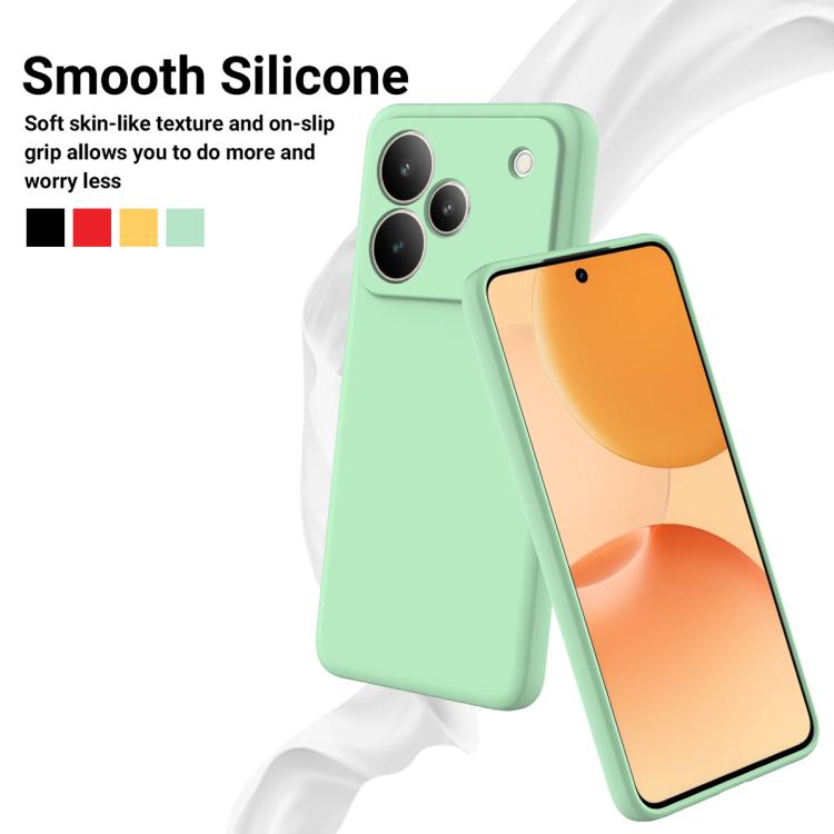 For Realme P4 Pro 5G Solid Color Liquid Silicone Dropproof Full Coverage Phone Case