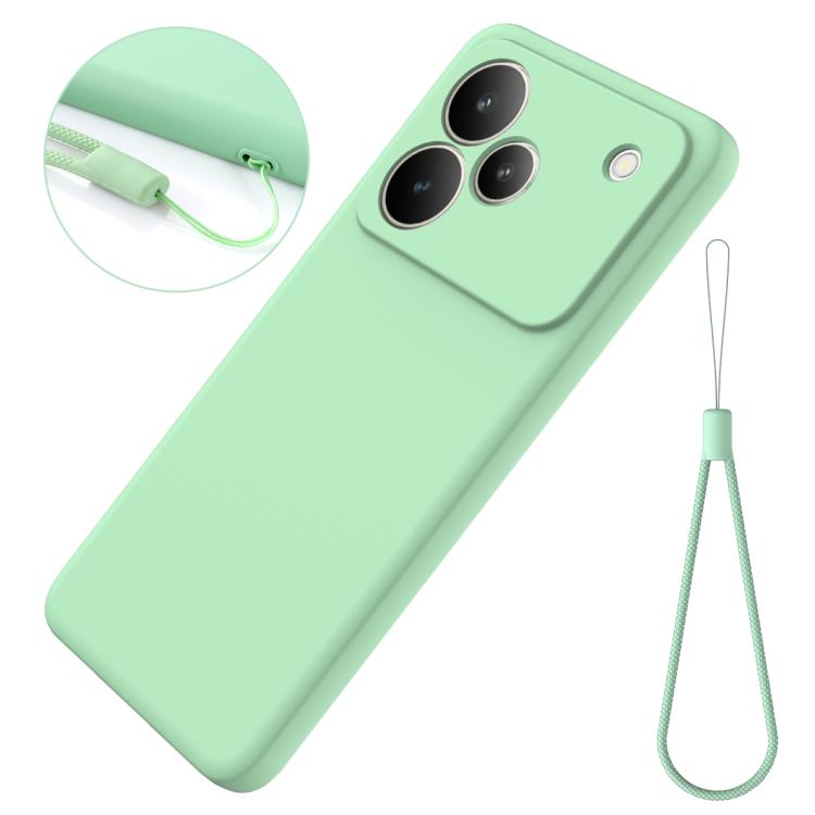 For Realme P4 Pro 5G Solid Color Liquid Silicone Dropproof Full Coverage Phone Case