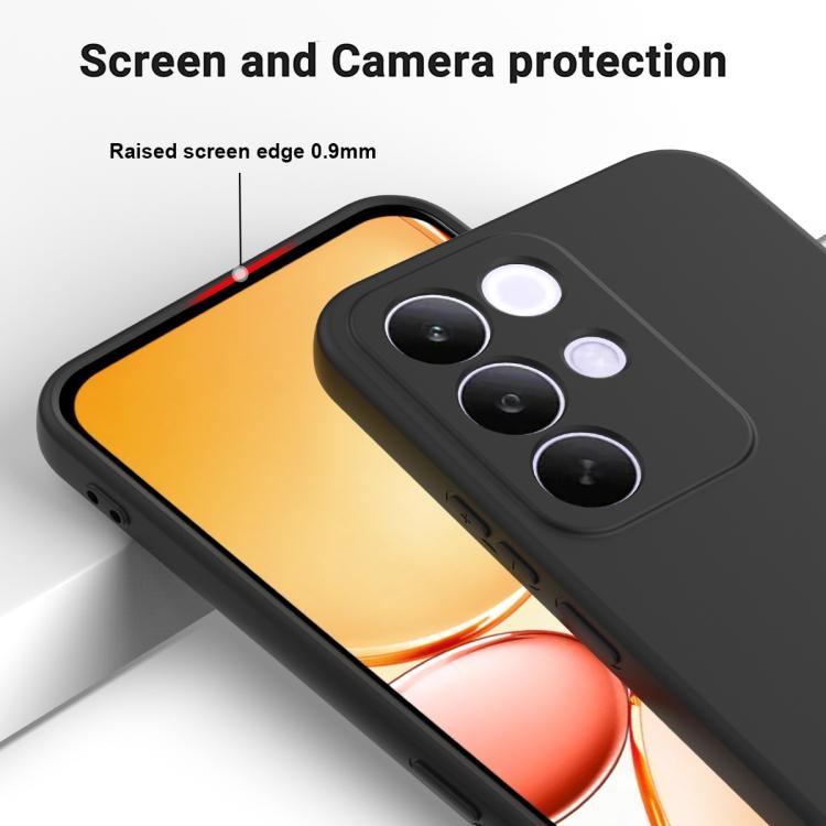For Realme C85 Pro 4G Solid Color Liquid Silicone Dropproof Full Coverage Phone Case