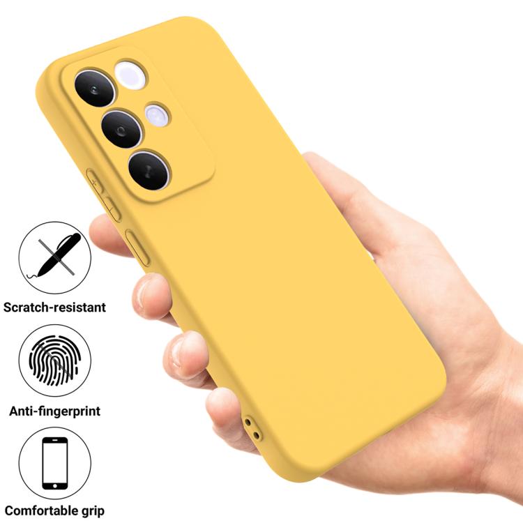 For Realme C85 Pro 4G Solid Color Liquid Silicone Dropproof Full Coverage Phone Case