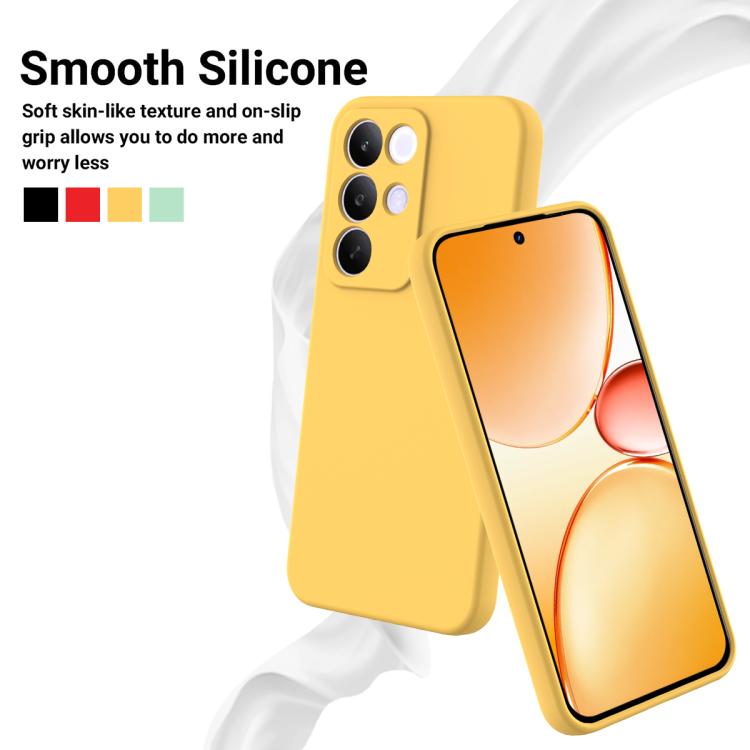 For Realme C85 Pro 4G Solid Color Liquid Silicone Dropproof Full Coverage Phone Case