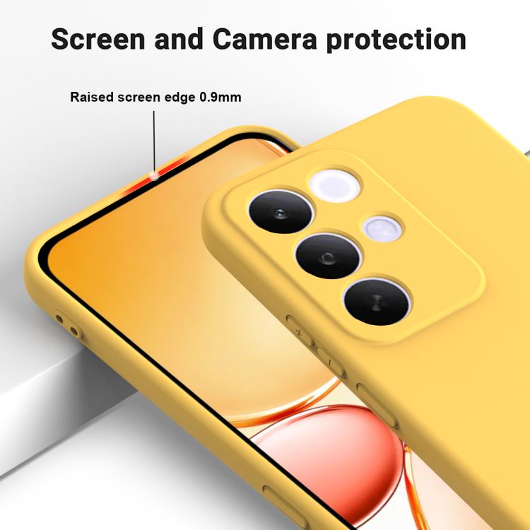For Realme C85 Pro 4G Solid Color Liquid Silicone Dropproof Full Coverage Phone Case