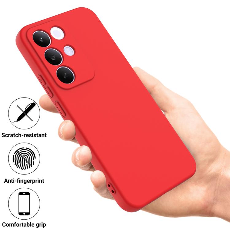 For Realme C85 Pro 4G Solid Color Liquid Silicone Dropproof Full Coverage Phone Case