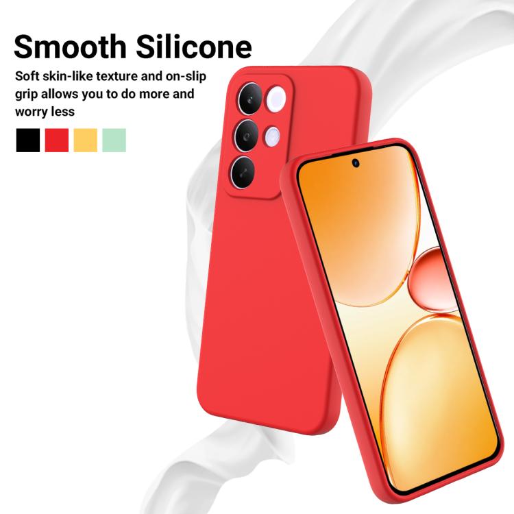 For Realme C85 Pro 4G Solid Color Liquid Silicone Dropproof Full Coverage Phone Case