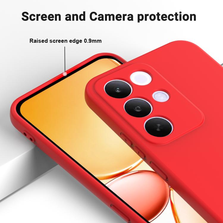 For Realme C85 Pro 4G Solid Color Liquid Silicone Dropproof Full Coverage Phone Case