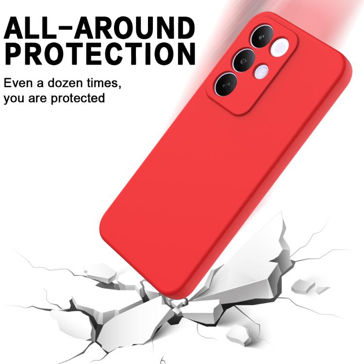 For Realme C85 Pro 4G Solid Color Liquid Silicone Dropproof Full Coverage Phone Case