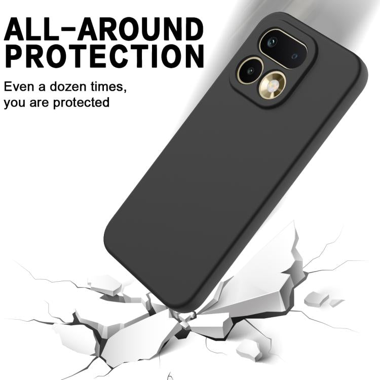 For Realme 16 Pro 5G Solid Color Liquid Silicone Dropproof Full Coverage Phone Case
