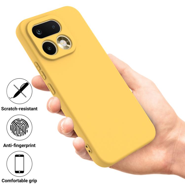 For Realme 16 Pro 5G Solid Color Liquid Silicone Dropproof Full Coverage Phone Case