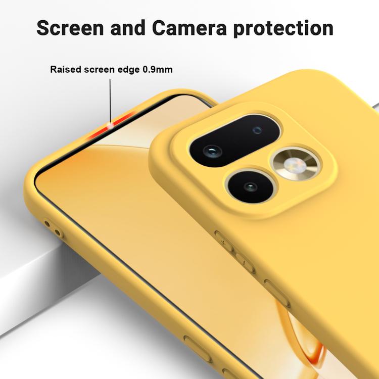 For Realme 16 Pro 5G Solid Color Liquid Silicone Dropproof Full Coverage Phone Case
