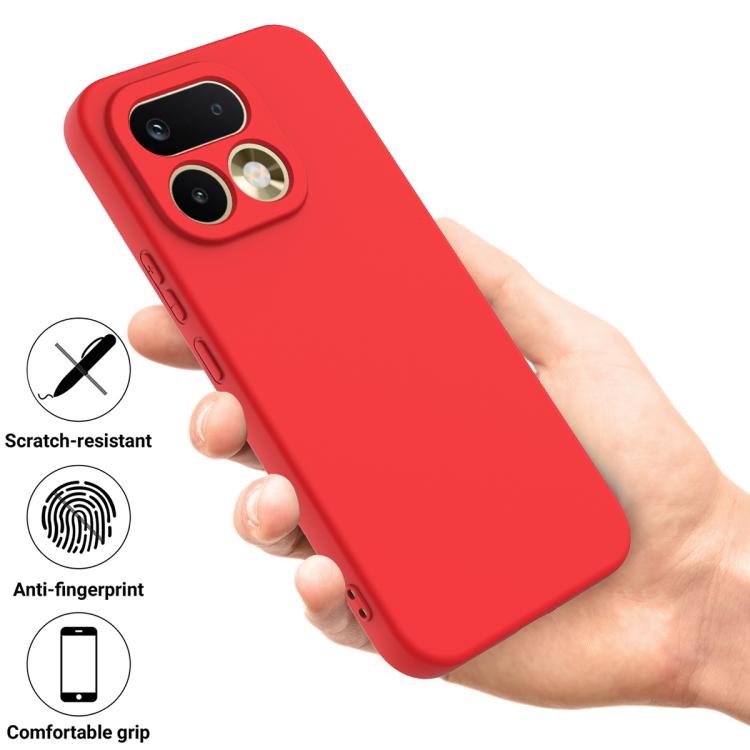 For Realme 16 Pro 5G Solid Color Liquid Silicone Dropproof Full Coverage Phone Case