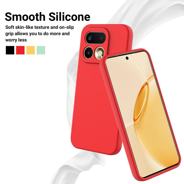 For Realme 16 Pro 5G Solid Color Liquid Silicone Dropproof Full Coverage Phone Case