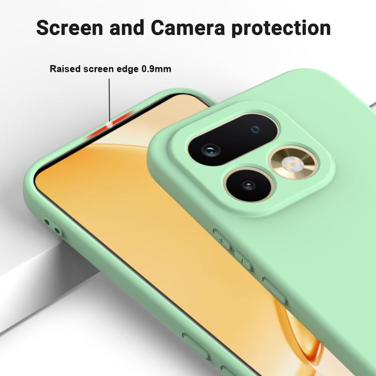 For Realme 16 Pro 5G Solid Color Liquid Silicone Dropproof Full Coverage Phone Case