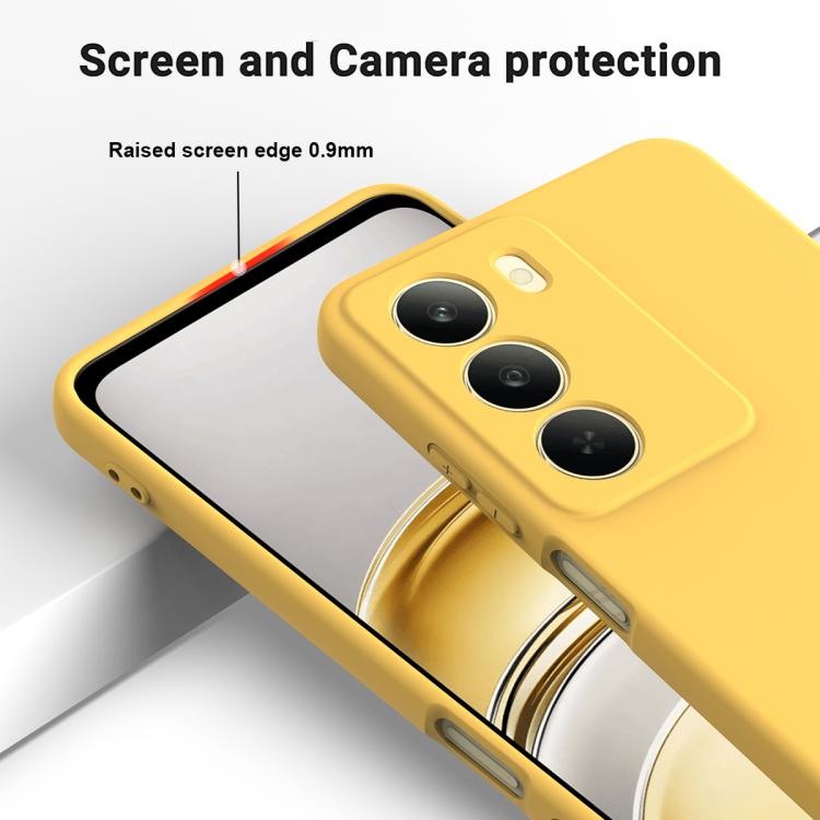 For Realme Narzo 80 Lite 5G / P3 Lite 5G Solid Color Liquid Silicone Dropproof Full Coverage Phone Case
