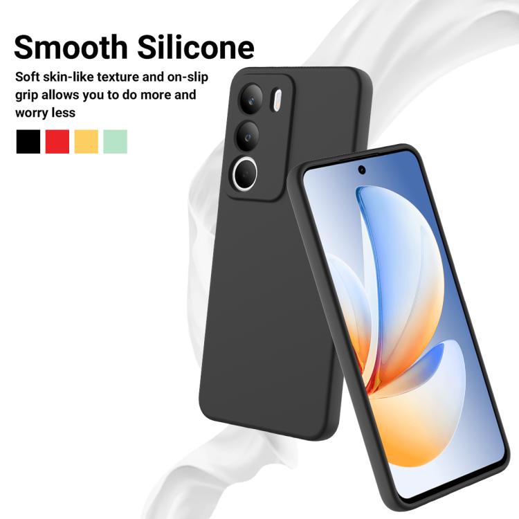 For Realme P3 Lite 4G / C73 4G Solid Color Liquid Silicone Dropproof Full Coverage Phone Case