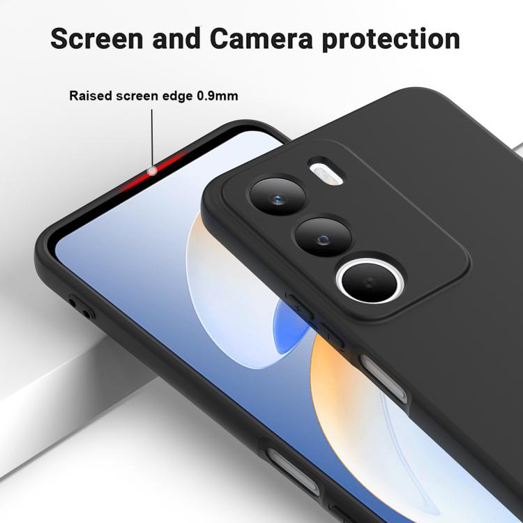 For Realme P3 Lite 4G / C73 4G Solid Color Liquid Silicone Dropproof Full Coverage Phone Case