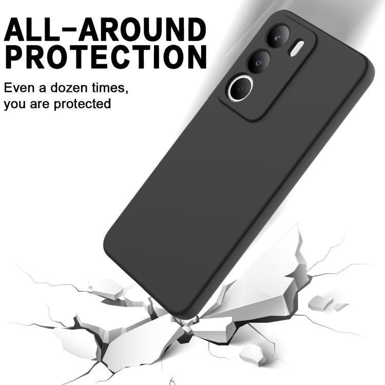 For Realme P3 Lite 4G / C73 4G Solid Color Liquid Silicone Dropproof Full Coverage Phone Case