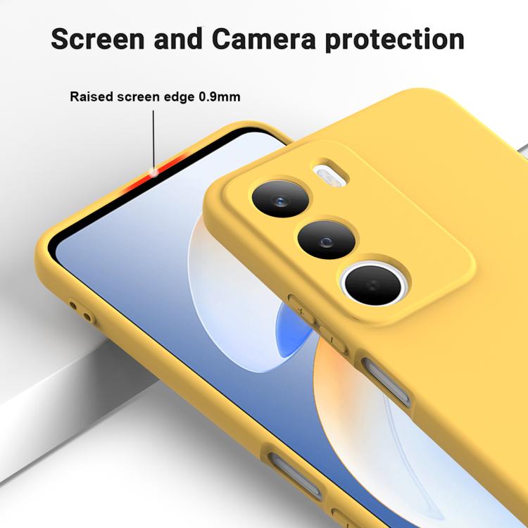 For Realme P3 Lite 4G / C73 4G Solid Color Liquid Silicone Dropproof Full Coverage Phone Case