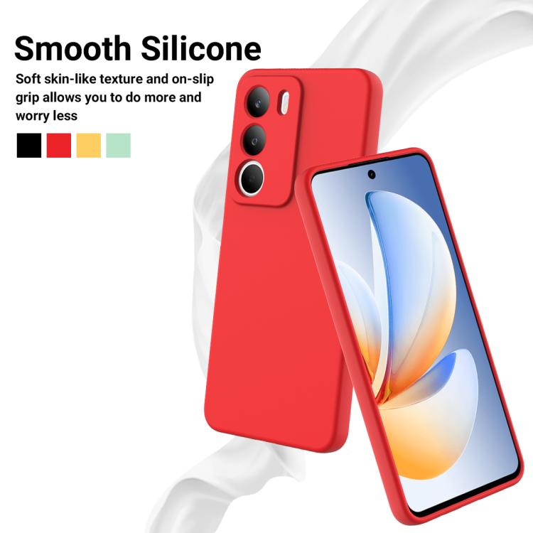 For Realme P3 Lite 4G / C73 4G Solid Color Liquid Silicone Dropproof Full Coverage Phone Case