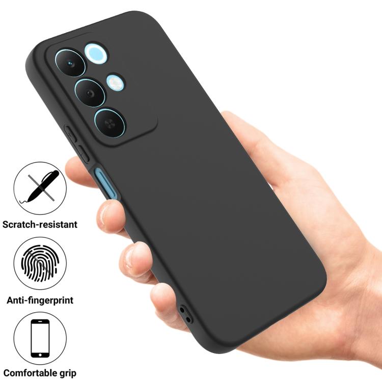 For Realme P4 Lite 5G Solid Color Liquid Silicone Dropproof Full Coverage Phone Case