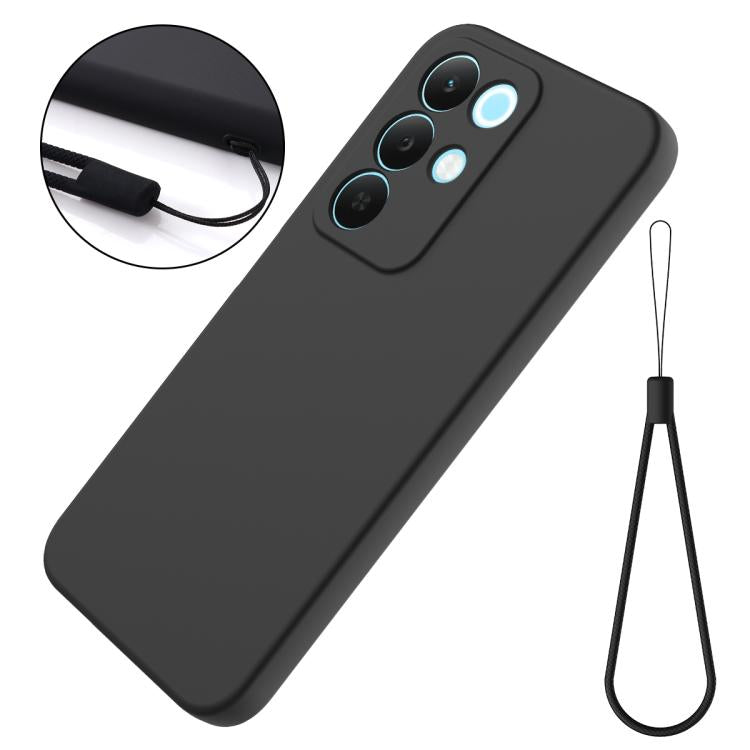For Realme P4 Lite 5G Solid Color Liquid Silicone Dropproof Full Coverage Phone Case