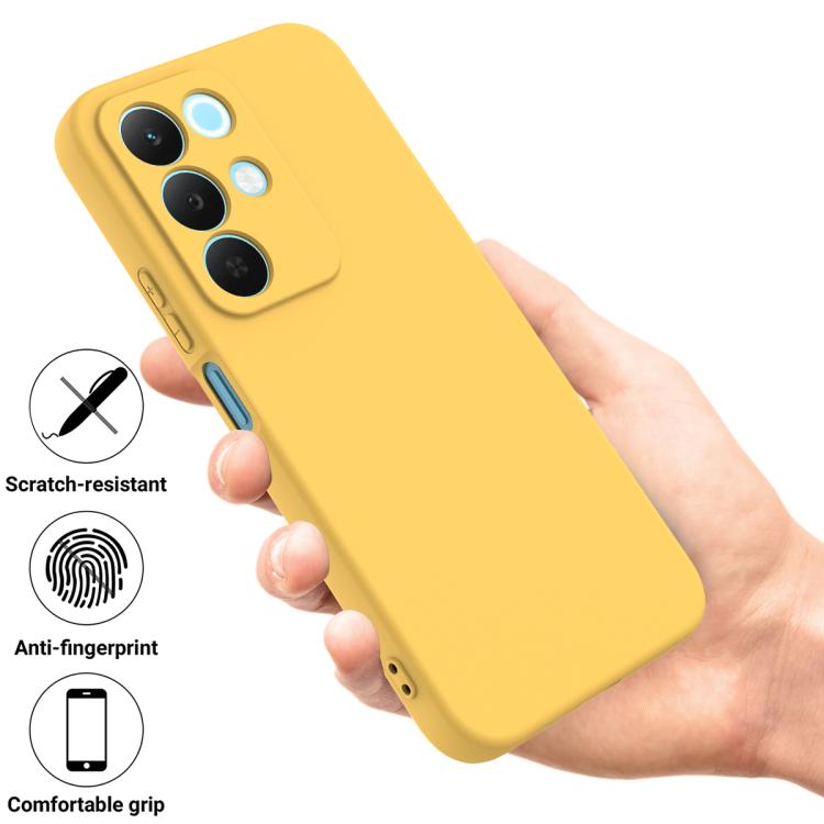 For Realme P4 Lite 5G Solid Color Liquid Silicone Dropproof Full Coverage Phone Case