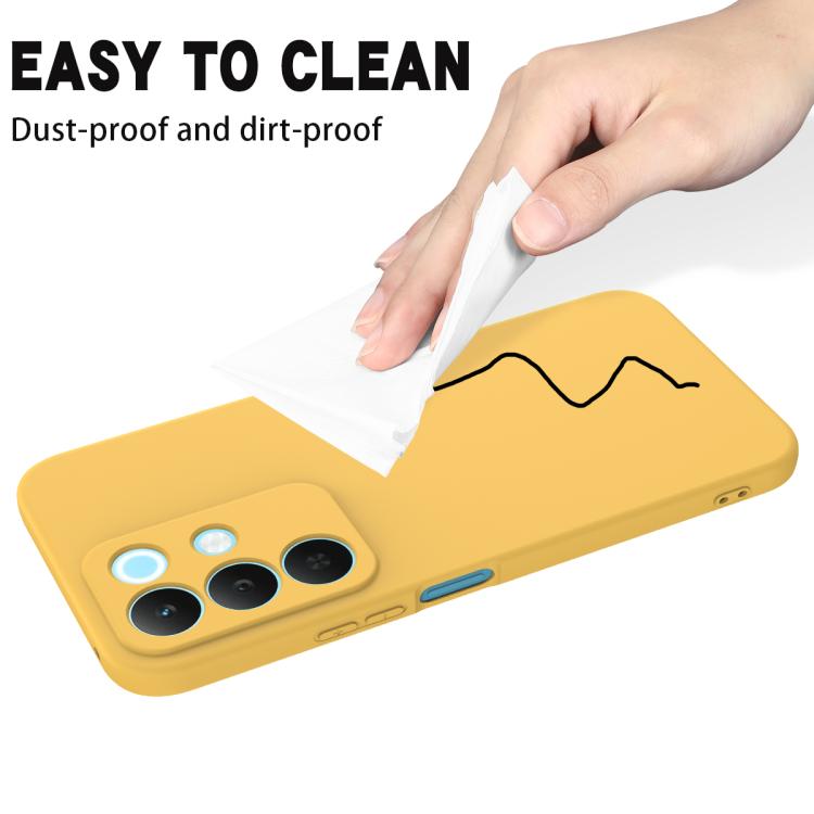 For Realme P4 Lite 5G Solid Color Liquid Silicone Dropproof Full Coverage Phone Case