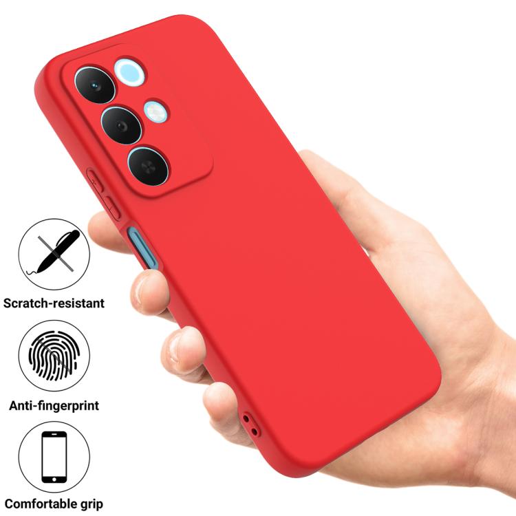 For Realme P4 Lite 5G Solid Color Liquid Silicone Dropproof Full Coverage Phone Case