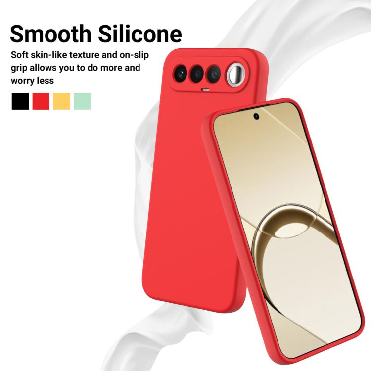 For Realme 16 5G Solid Color Liquid Silicone Dropproof Full Coverage Phone Case