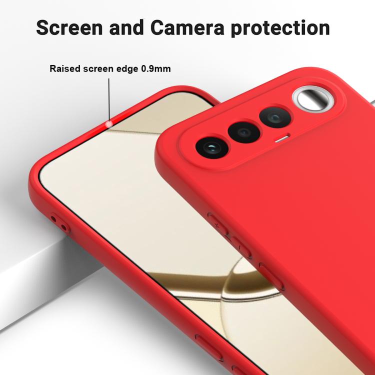 For Realme 16 5G Solid Color Liquid Silicone Dropproof Full Coverage Phone Case
