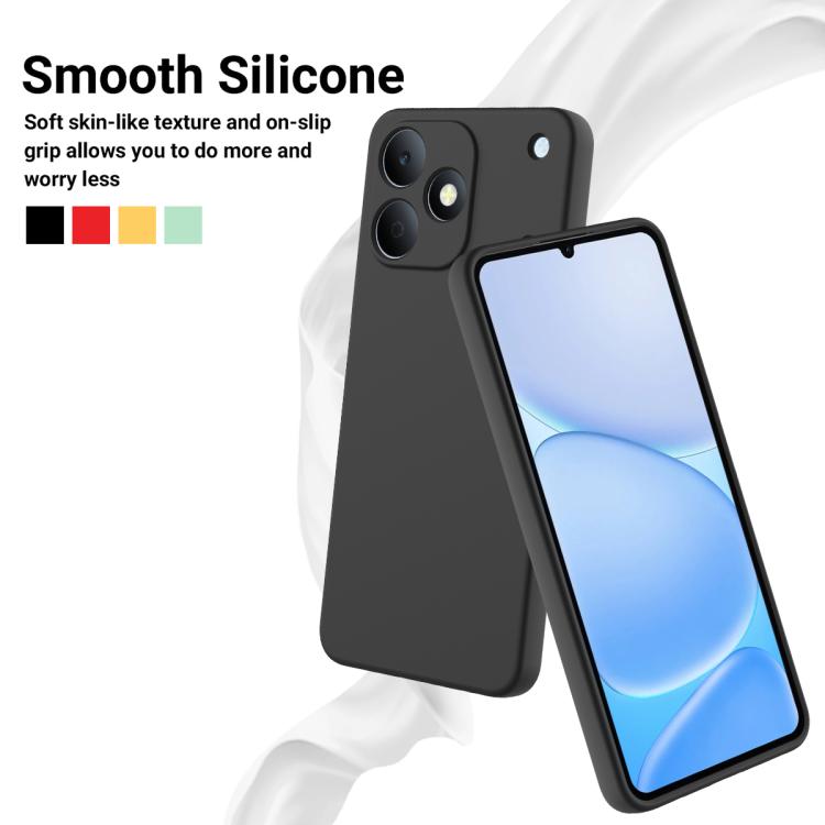 For Realme Note 80 4G Solid Color Liquid Silicone Dropproof Full Coverage Phone Case