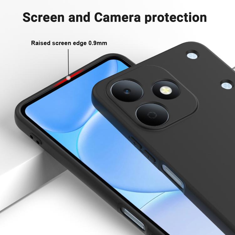 For Realme Note 80 4G Solid Color Liquid Silicone Dropproof Full Coverage Phone Case