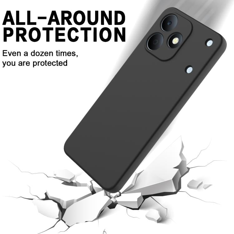 For Realme Note 80 4G Solid Color Liquid Silicone Dropproof Full Coverage Phone Case