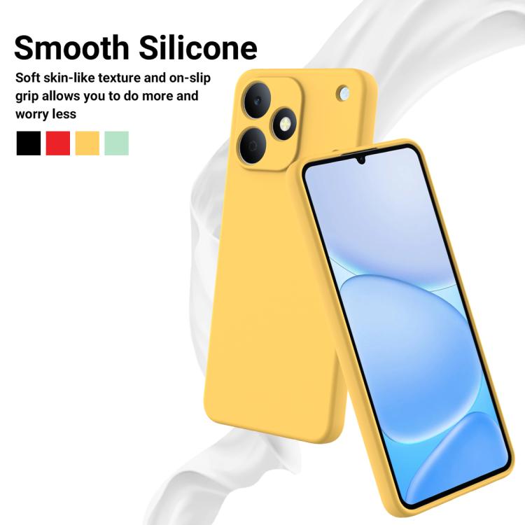 For Realme Note 80 4G Solid Color Liquid Silicone Dropproof Full Coverage Phone Case