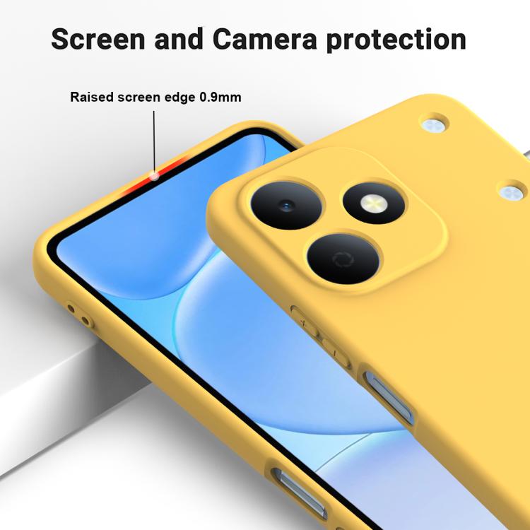 For Realme Note 80 4G Solid Color Liquid Silicone Dropproof Full Coverage Phone Case