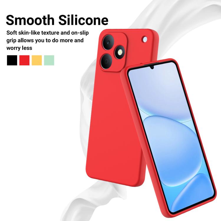 For Realme Note 80 4G Solid Color Liquid Silicone Dropproof Full Coverage Phone Case