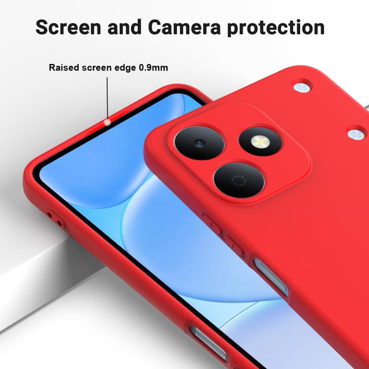 For Realme Note 80 4G Solid Color Liquid Silicone Dropproof Full Coverage Phone Case