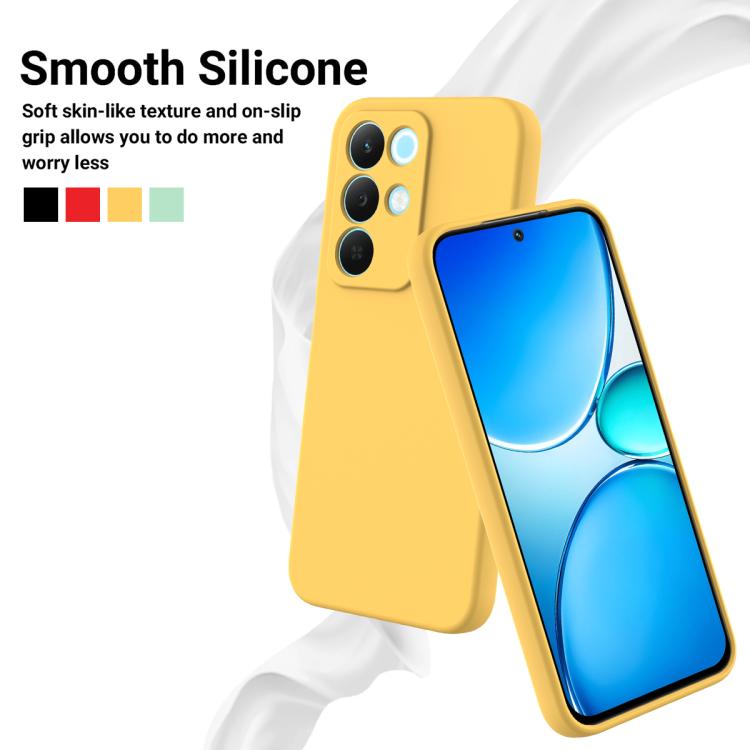 For Realme 15x 5G India / P4 Lite 5G Solid Color Liquid Silicone Dropproof Full Coverage Phone Case