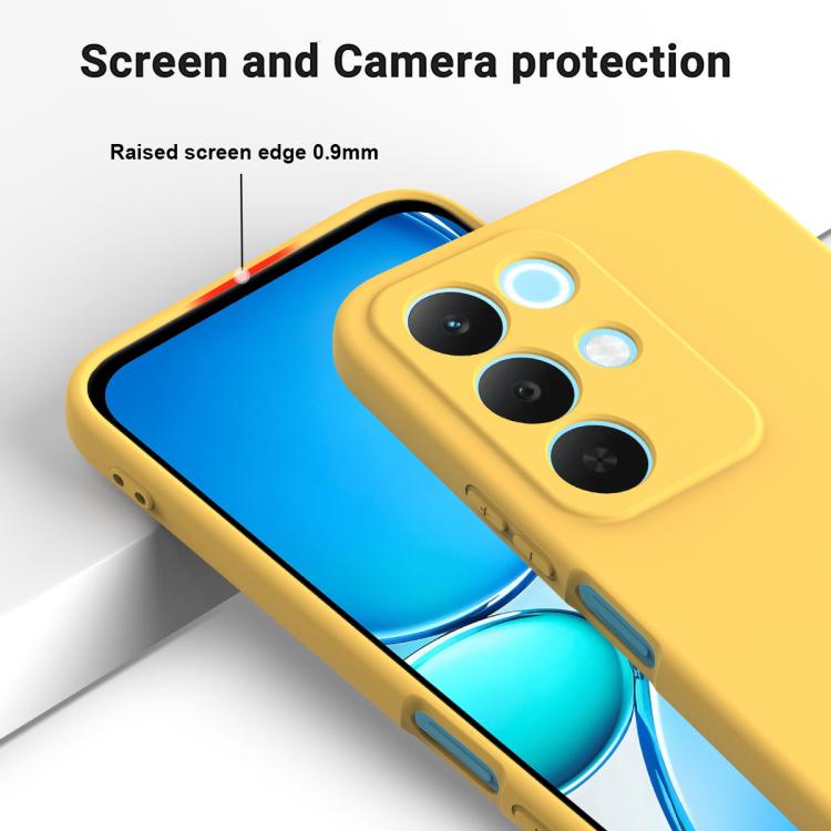 For Realme 15x 5G India / P4 Lite 5G Solid Color Liquid Silicone Dropproof Full Coverage Phone Case