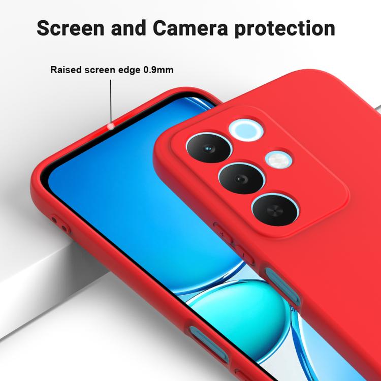 For Realme 15x 5G India / P4 Lite 5G Solid Color Liquid Silicone Dropproof Full Coverage Phone Case