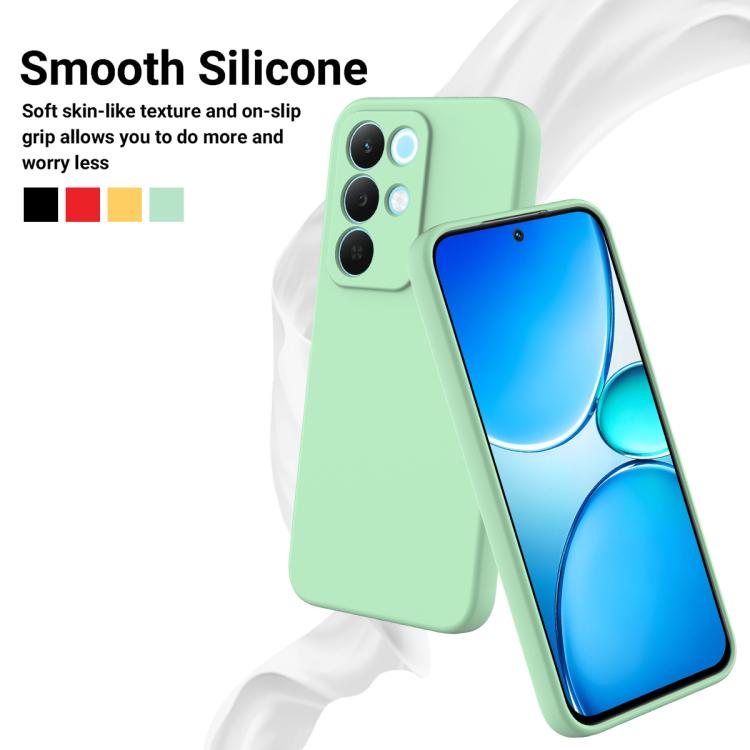For Realme 15x 5G India / P4 Lite 5G Solid Color Liquid Silicone Dropproof Full Coverage Phone Case
