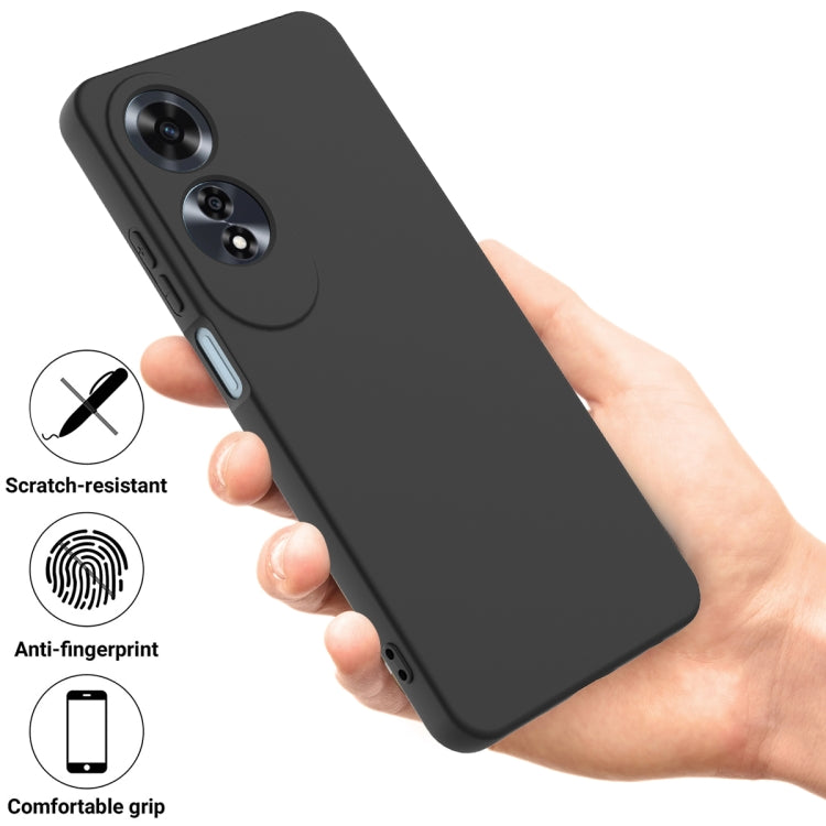 For OPPO A60 4G Solid Color Liquid Silicone Dropproof Full Coverage Phone Case