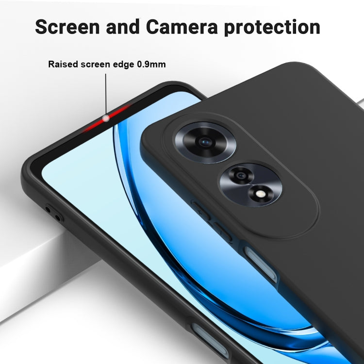 For OPPO A60 4G Solid Color Liquid Silicone Dropproof Full Coverage Phone Case